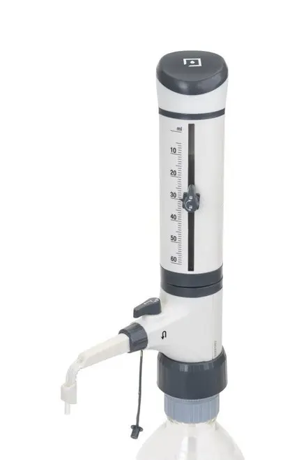 Bottle Top Dispenser with Recirculating Valve, Volume Range 5mL - 60mL
